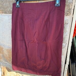 Ann Taylor Burgundy Women's Skirt